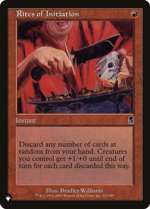 Rites of Initiation (LIST-ODY-217) - The List
