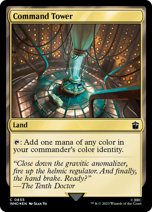 Command Tower (0855) (Surge Foil) (WHO-855) - Doctor Who Foil