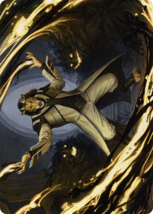 Leonin Lightscribe // Leonin Lightscribe (ASTX-003) - Strixhaven Art Series (Borderless) Foil