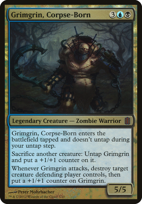 Grimgrin, Corpse-Born (Commander's Arsenal) (OVER-) - Commander's Arsenal Oversized Foil