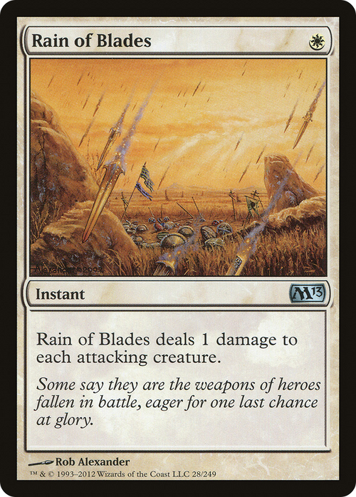 Rain of Blades (M13-028) - Magic 2013 Foil