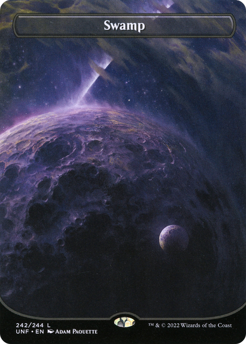 Swamp (242) (Borderless) (UNF-242) - Unfinity Foil