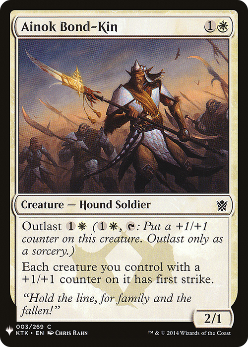 Ainok Bond-Kin (LIST-KTK-3) - The List