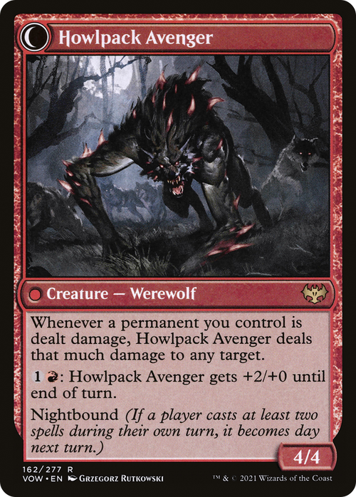 Ill-Tempered Loner (VOW-162) - Innistrad: Crimson Vow: (Double Faced Transform) Foil