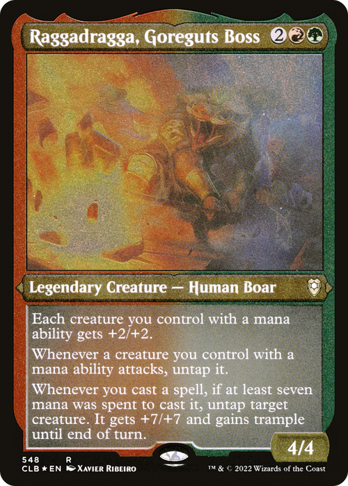 Raggadragga, Goreguts Boss (Foil Etched) (CLB-548) - Commander Legends: Battle for Baldur's Gate Foil