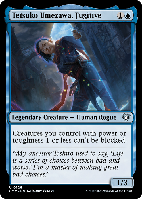 Tetsuko Umezawa, Fugitive (CMM-126) - Commander Masters Foil