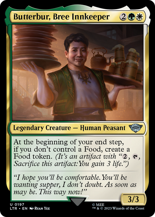 Butterbur, Bree Innkeeper (LTR-197) - The Lord of the Rings: Tales of Middle-earth Foil