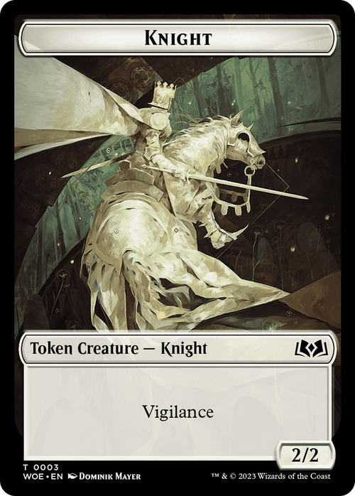 Knight (TWOE-003) - Wilds of Eldraine Tokens