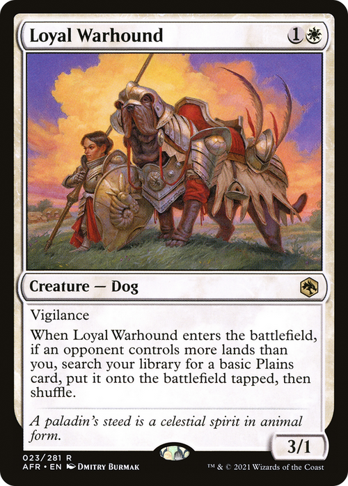 Loyal Warhound (AFR-023) - Adventures in the Forgotten Realms Foil