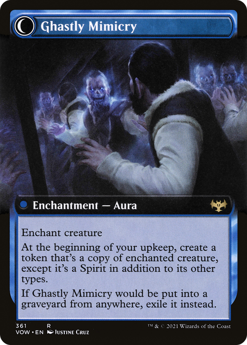 Mirrorhall Mimic (Extended Art) (VOW-361) - Innistrad: Crimson Vow: (Extended Art, Double Faced Transform) Foil