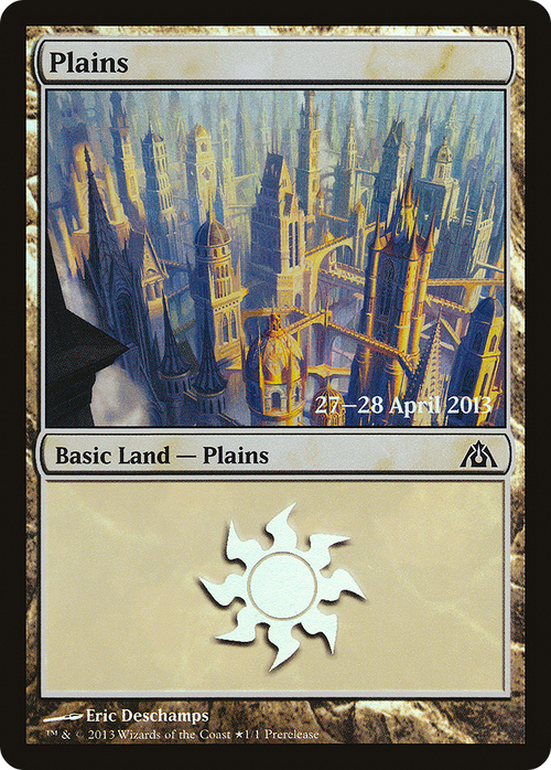 Plains (Dragon's Maze) (PRE-001) - Dragon's Maze Promos Foil
