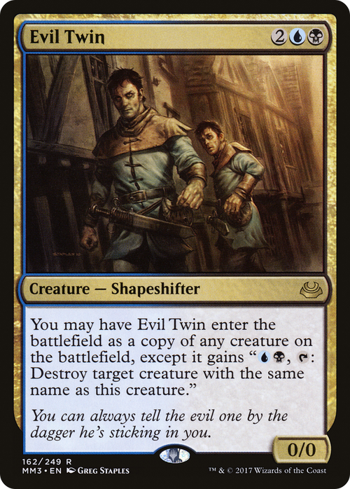 Evil Twin (MM3-162) - Modern Masters 2017 Foil