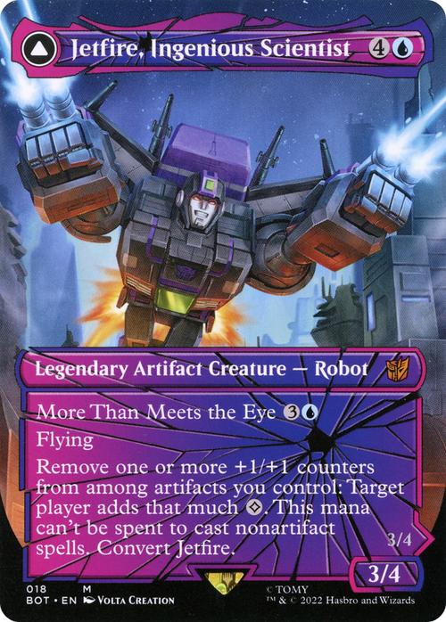 Jetfire, Ingenious Scientist (Shattered Glass) (BOT-018) - Transformers: (convertdfc, shatteredglass) (Borderless)