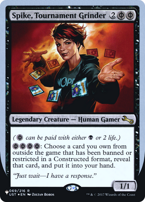 Spike, Tournament Grinder (LIST-069/216) - The List (Unfinity Foil Edition) Foil