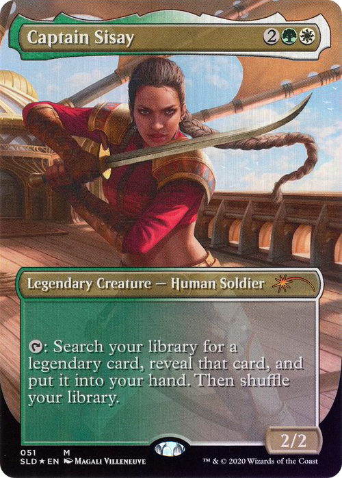 Captain Sisay (SLD-051) - Secret Lair Drop (Borderless) Foil