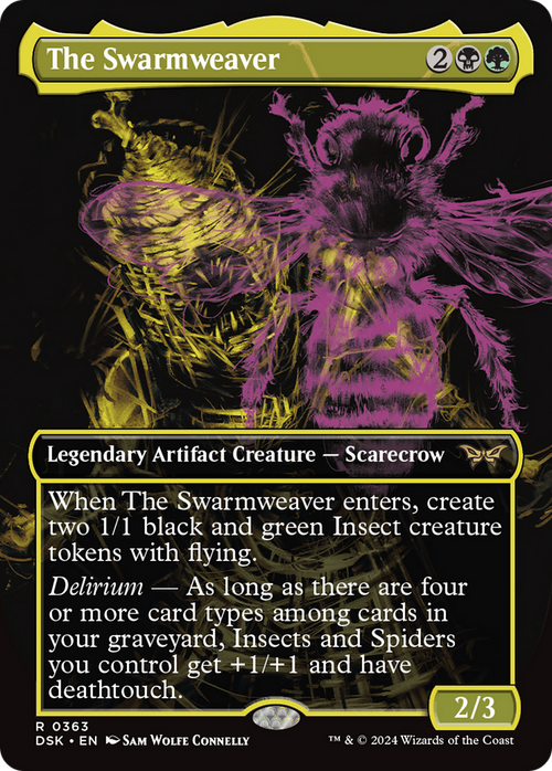 The Swarmweaver (Showcase) (DSK-363) - Duskmourn: House of Horror (Borderless) Foil