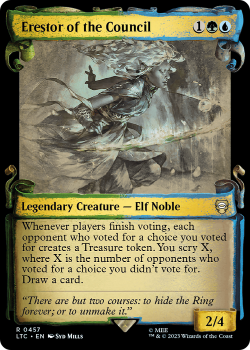 Erestor of the Council (Showcase Scrolls) (LTC-457) - Tales of Middle-earth Commander: (Showcase)