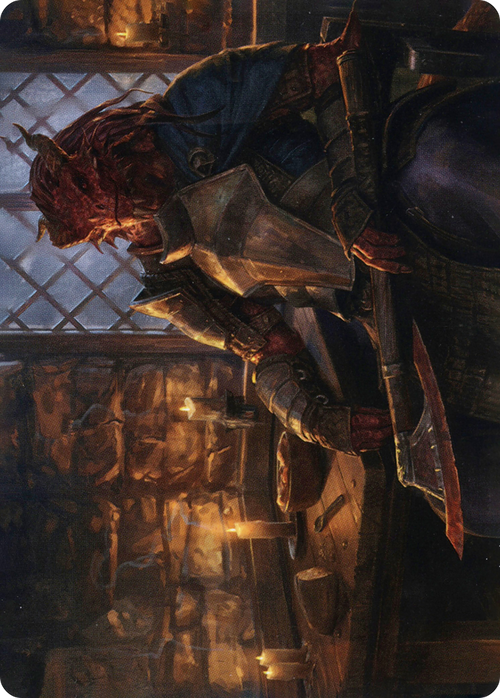 Jaded Sell-Sword // Jaded Sell-Sword (AAFR-047) - Adventures in the Forgotten Realms Art Series (Borderless) Foil