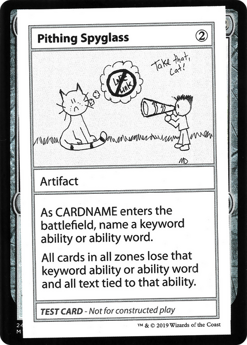 Pithing Spyglass (No PW Symbol) (CMB1-108) - Mystery Booster Playtest Cards 2021