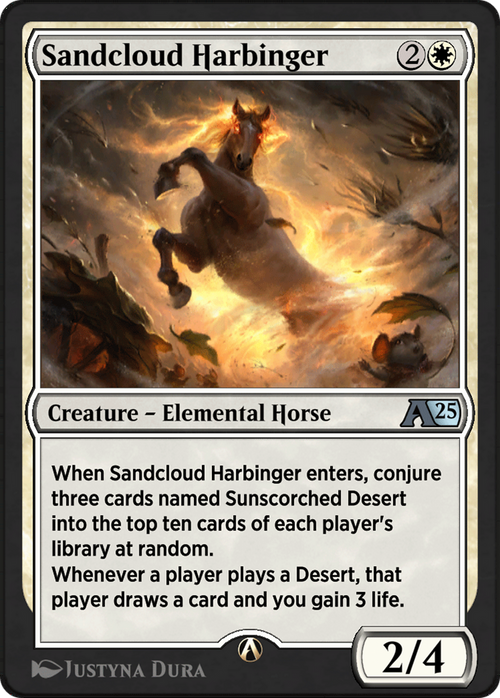 Sandcloud Harbinger (YBLB-003) - Alchemy: Bloomburrow