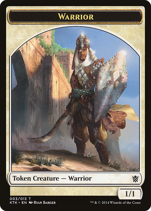 Warrior Token (003) (KTK-003) - Khans of Tarkir Tokens