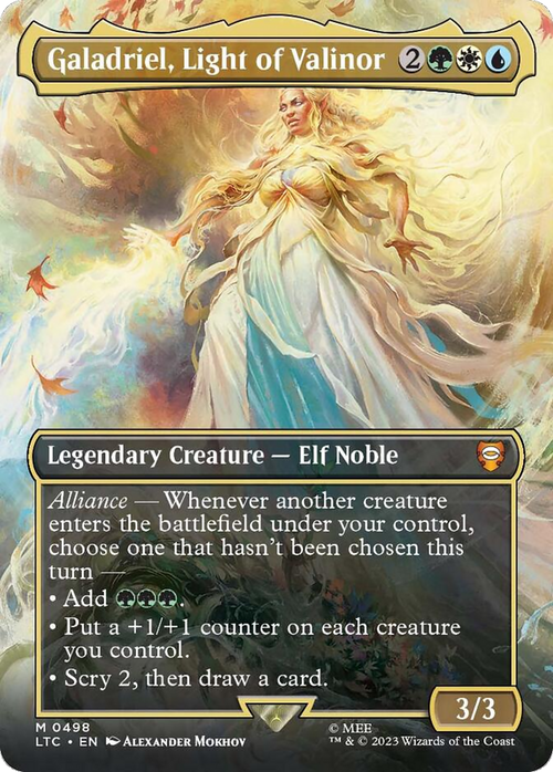 Galadriel, Light of Valinor (Borderless) (LTC-498) - Tales of Middle-earth Commander