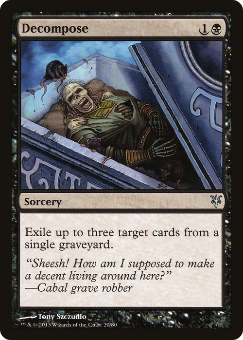 Decompose (DDK-020) - Duel Decks: Sorin vs. Tibalt
