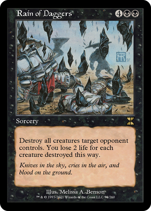 Rain of Daggers (ME4-094) - Masters Edition IV Foil