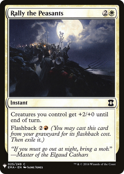 Rally the Peasants (LIST-EMA-25) - The List