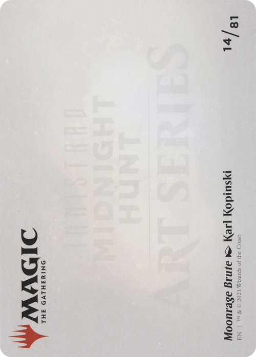 Moonrage Brute // Moonrage Brute (AMID-014) - Midnight Hunt Art Series (Borderless) Foil
