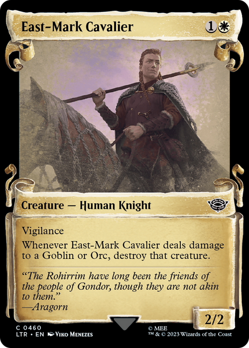 East-Mark Cavalier (Showcase Scrolls) (LTR-460) - The Lord of the Rings: Tales of Middle-earth: (Showcase) Foil
