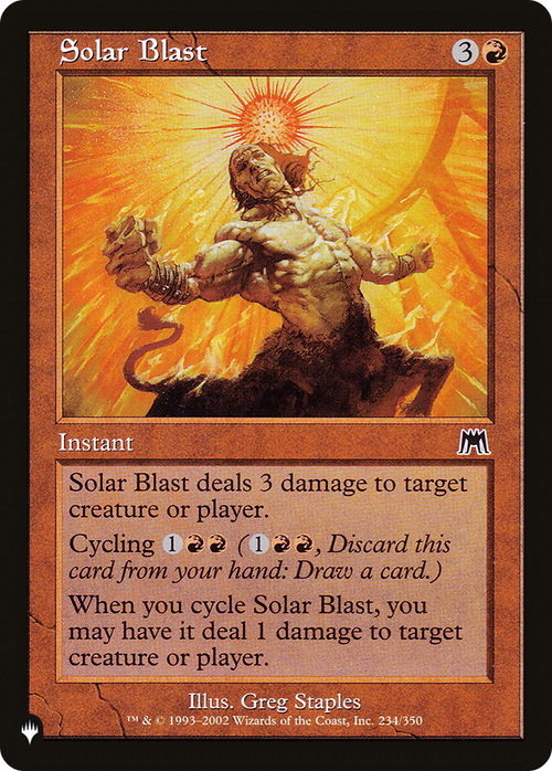 Solar Blast (LIST-ONS-234) - The List