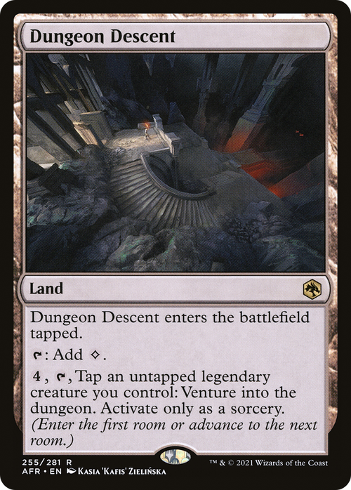 Dungeon Descent (AFR-255) - Adventures in the Forgotten Realms Foil