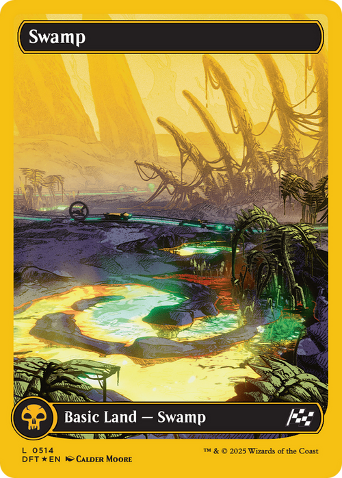 Swamp (0514) (First-Place Foil) (DFT-514) - Aetherdrift: (Full Art) Foil
