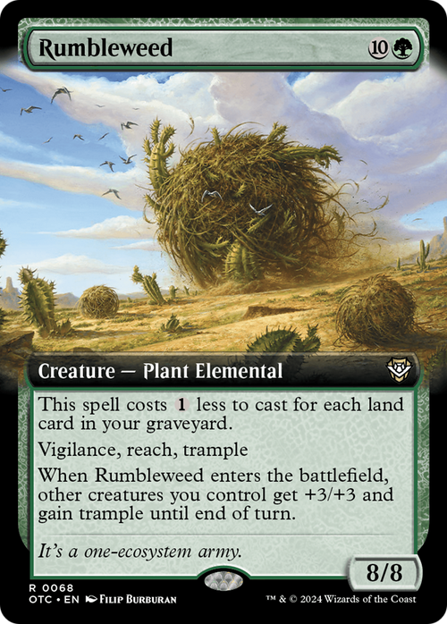 Rumbleweed (Extended Art) (OTC-068) - Outlaws of Thunder Junction Commander: (Extended Art)