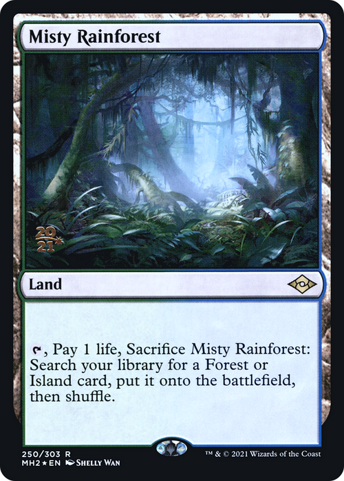 Misty Rainforest (PRE-250S) - Modern Horizons 2 Promos Foil