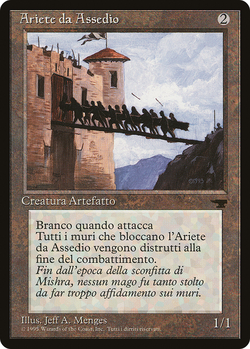 Battering Ram (Italian) - "Ariete da Assedio" (REN-) - Rinascimento