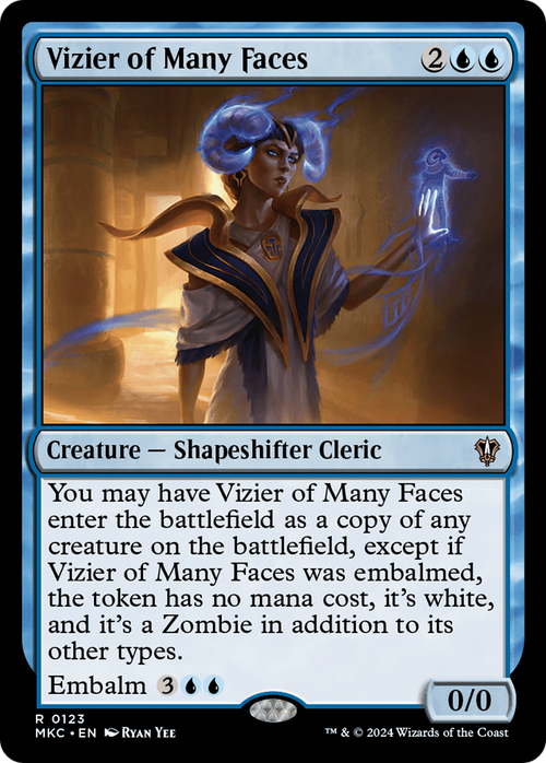 Vizier of Many Faces (MKC-123) - Murders at Karlov Manor Commander