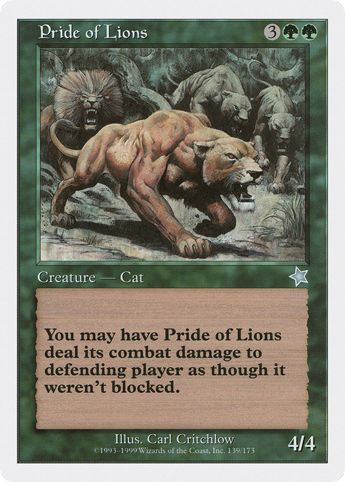 Pride of Lions (S99-139) - Starter 1999