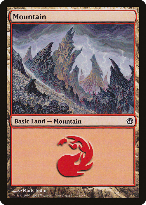 Mountain (80) (DDH-080) - Duel Decks: Ajani vs. Nicol Bolas