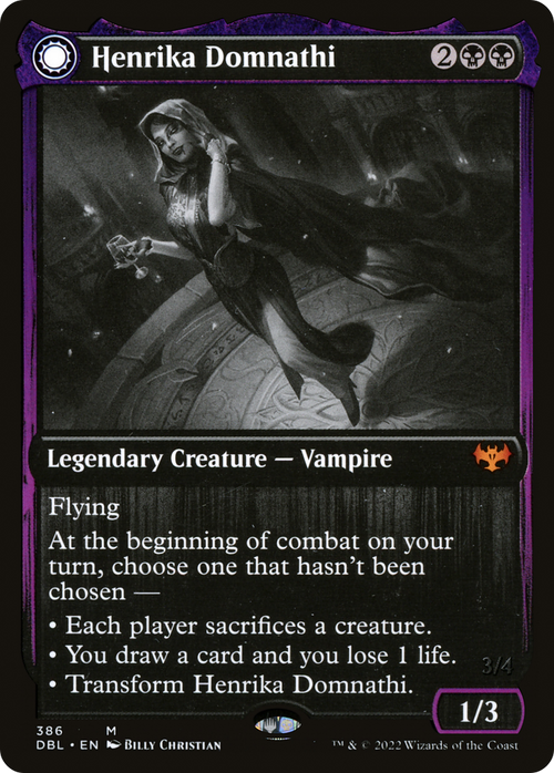 Henrika Domnathi (DBL-386) - Innistrad: Double Feature: (Double Faced Transform) Foil