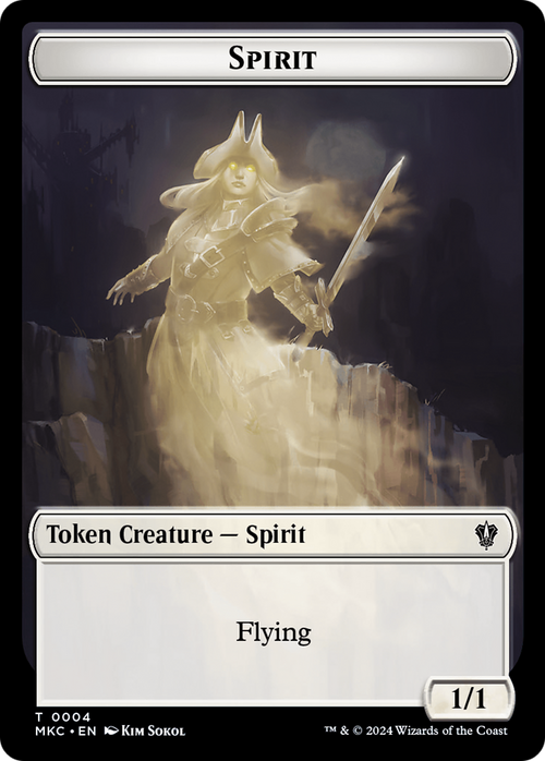 Spirit (TMKC-004) - Murders at Karlov Manor Commander Tokens Foil