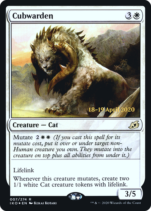 Cubwarden (PRE-07S) - Ikoria: Lair of Behemoths Promos Foil