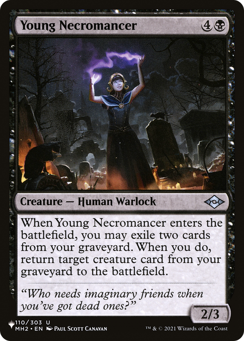 Young Necromancer (LIST-MH2-110) - The List