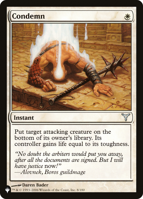 Condemn (LIST-DIS-8) - The List