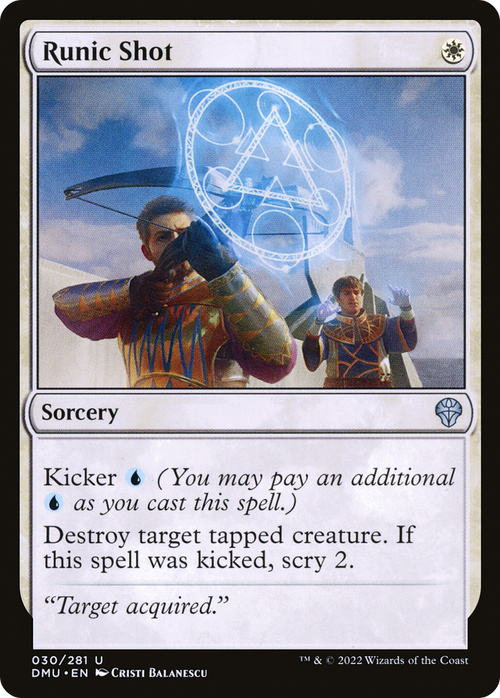 Runic Shot (DMU-030) - Dominaria United Foil