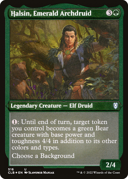 Halsin, Emerald Archdruid (CLB-516) - Commander Legends: Battle for Baldur's Gate Foil