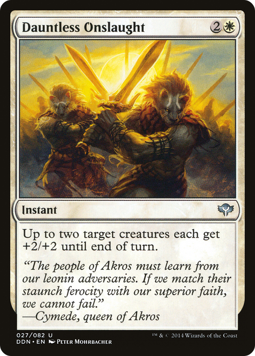 Dauntless Onslaught (DDN-006) - Duel Decks: Speed vs. Cunning