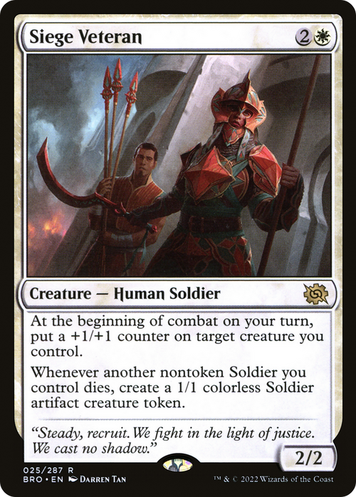 Siege Veteran (BRO-025) - The Brothers' War