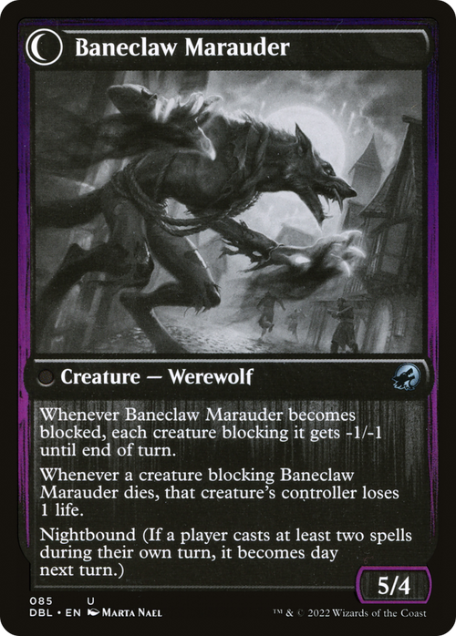 Baneblade Scoundrel (DBL-085) - Innistrad: Double Feature: (Double Faced Transform)